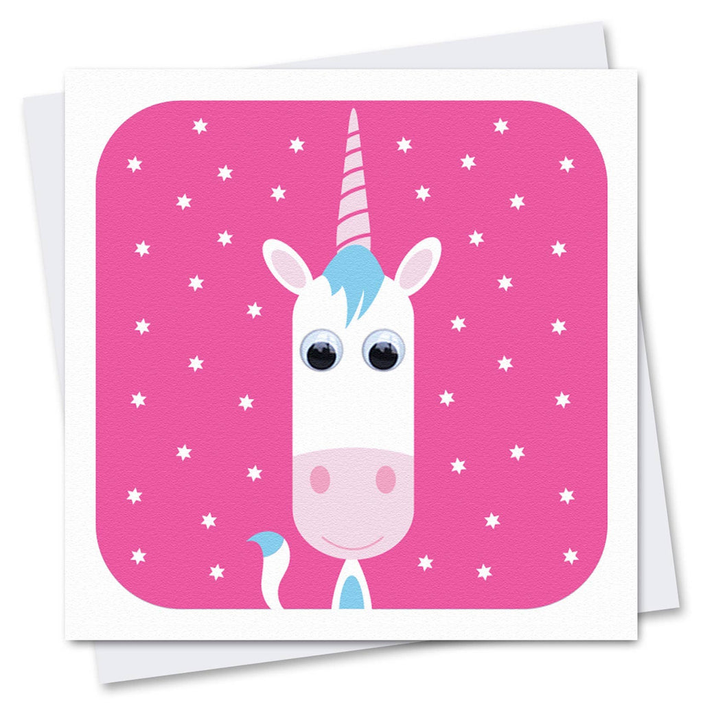 Birthday Card | Unicorn | Children's Card | Googly Eyes