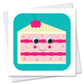 Birthday Card | Cherry Cake | Children's Card | Googly Eyes