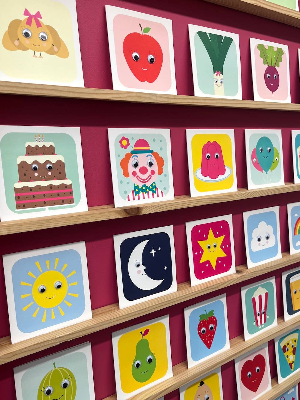Birthday Card | Cherry Cake | Children's Card | Googly Eyes