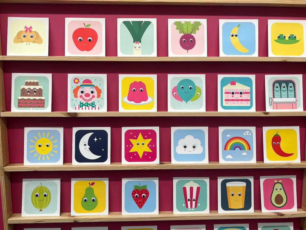 Birthday Card | Cherry Cake | Children's Card | Googly Eyes