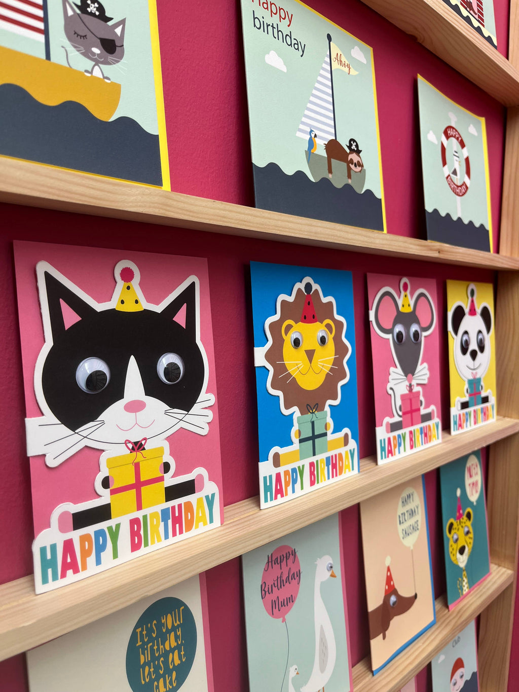 Die Cut Cat birthday card | Kids Birthday Cards | Cat Cards