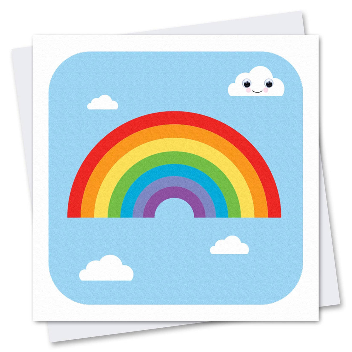 Birthday Card | Rainbow | Children's Card | Googly Eyes