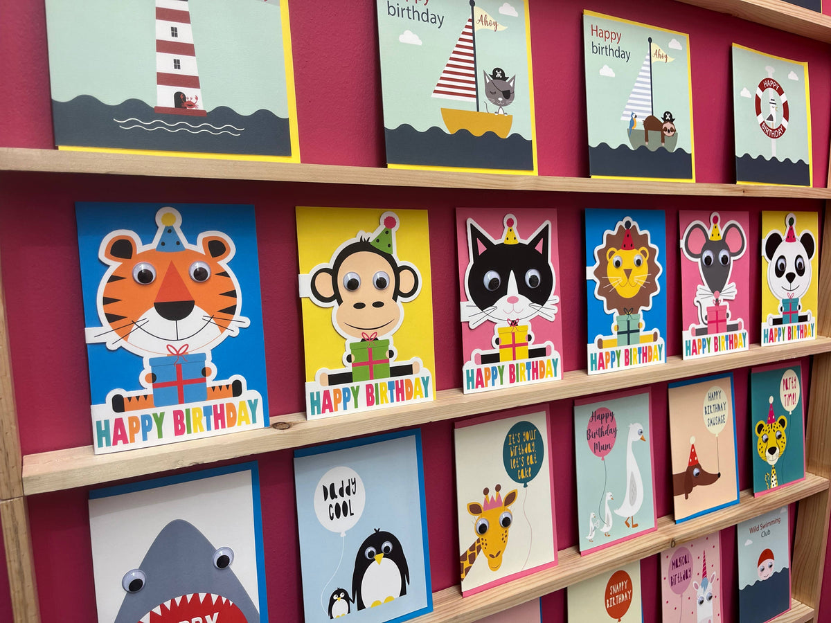 Die Cut Cat birthday card | Kids Birthday Cards | Cat Cards