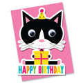 Die Cut Cat birthday card | Kids Birthday Cards | Cat Cards